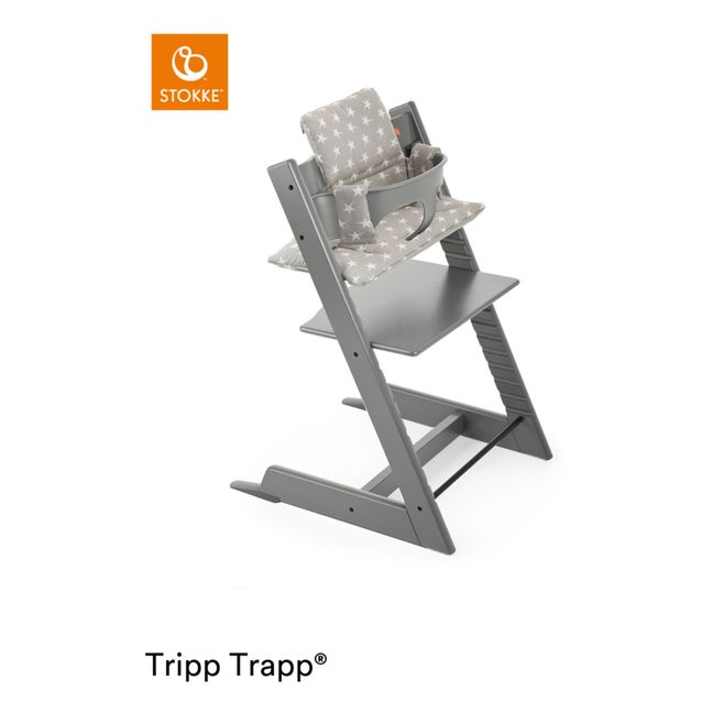 Sedia alta in faggio Tripp Trapp® | Grigio