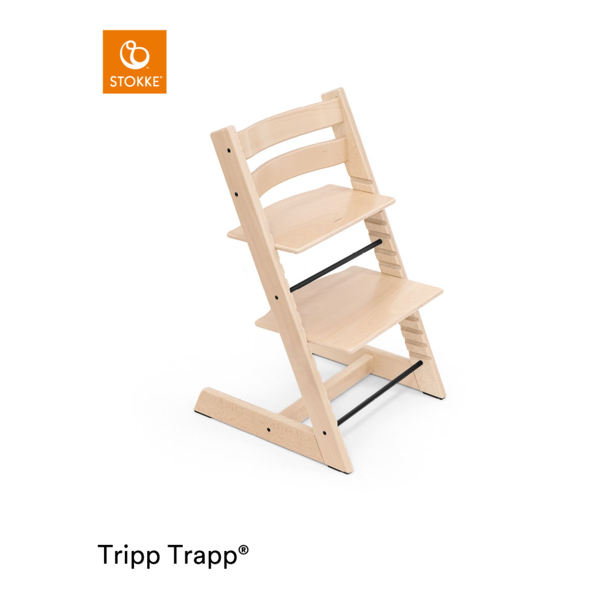 Chaise haute en hêtre Tripp Trapp® (Stokke®) - Image 1