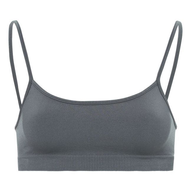 Sincere Sports Crop Top | Gris Oscuro