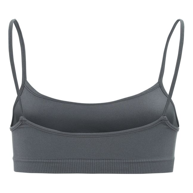Sincere Sports Crop Top | Gris Oscuro