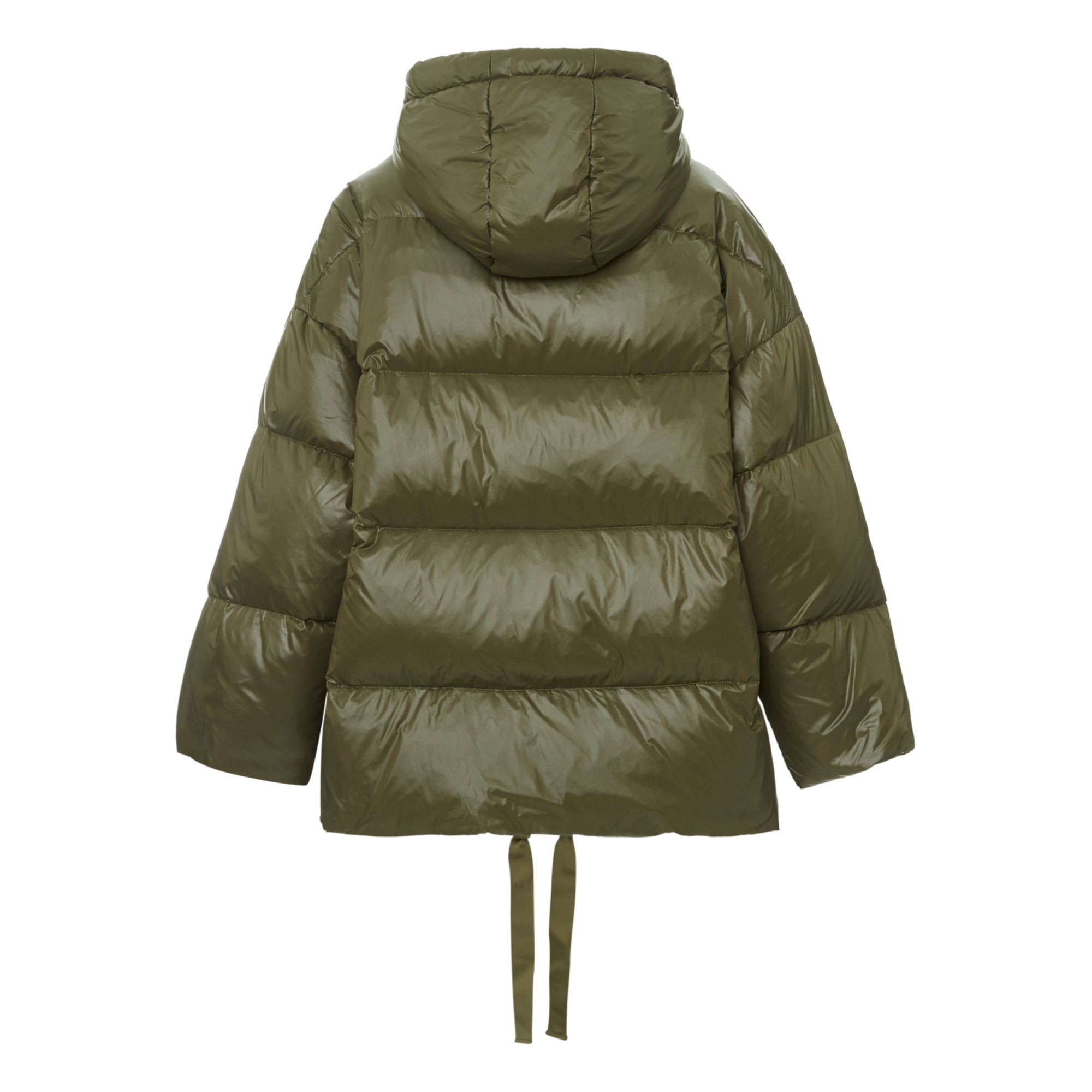 khaki green down jacket