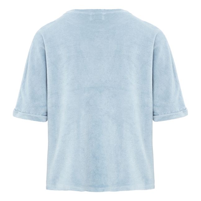 Frottee-T-Shirt Marjolaine - Damenkollektion  | Blau