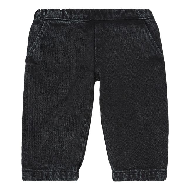 Pantaloni in stile Sarouel Pomeli, in denim e cotone biologico  | Nero