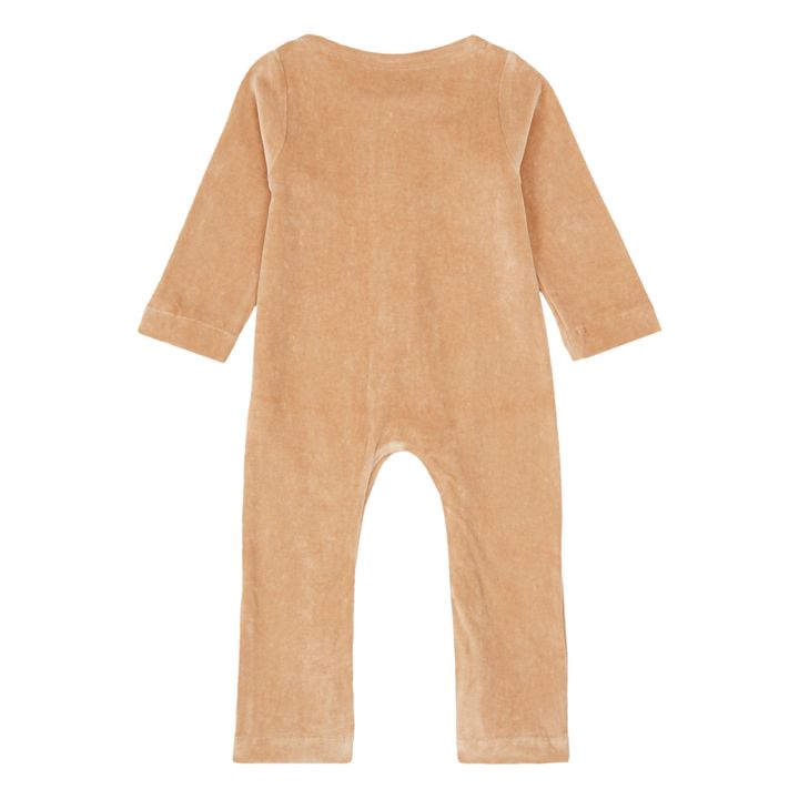 Meleze Organic Cotton Velvet Jumpsuit | Camel- Product image n°1