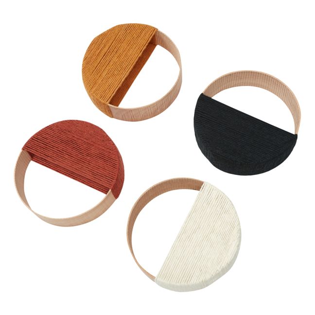 Decoración de pared: Loops Vallée de l'Ourika - Serie de 4 - 22 cm