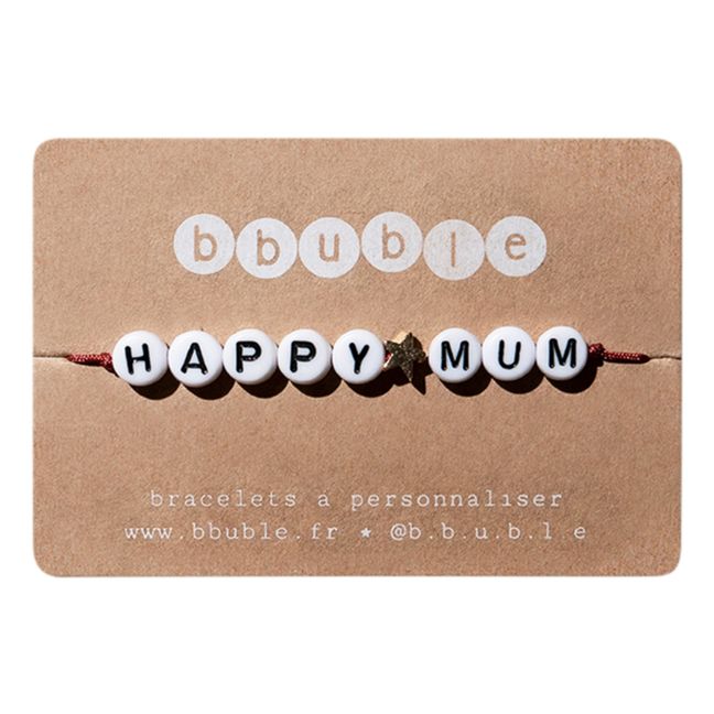 Happy Mum Armband | Terracotta