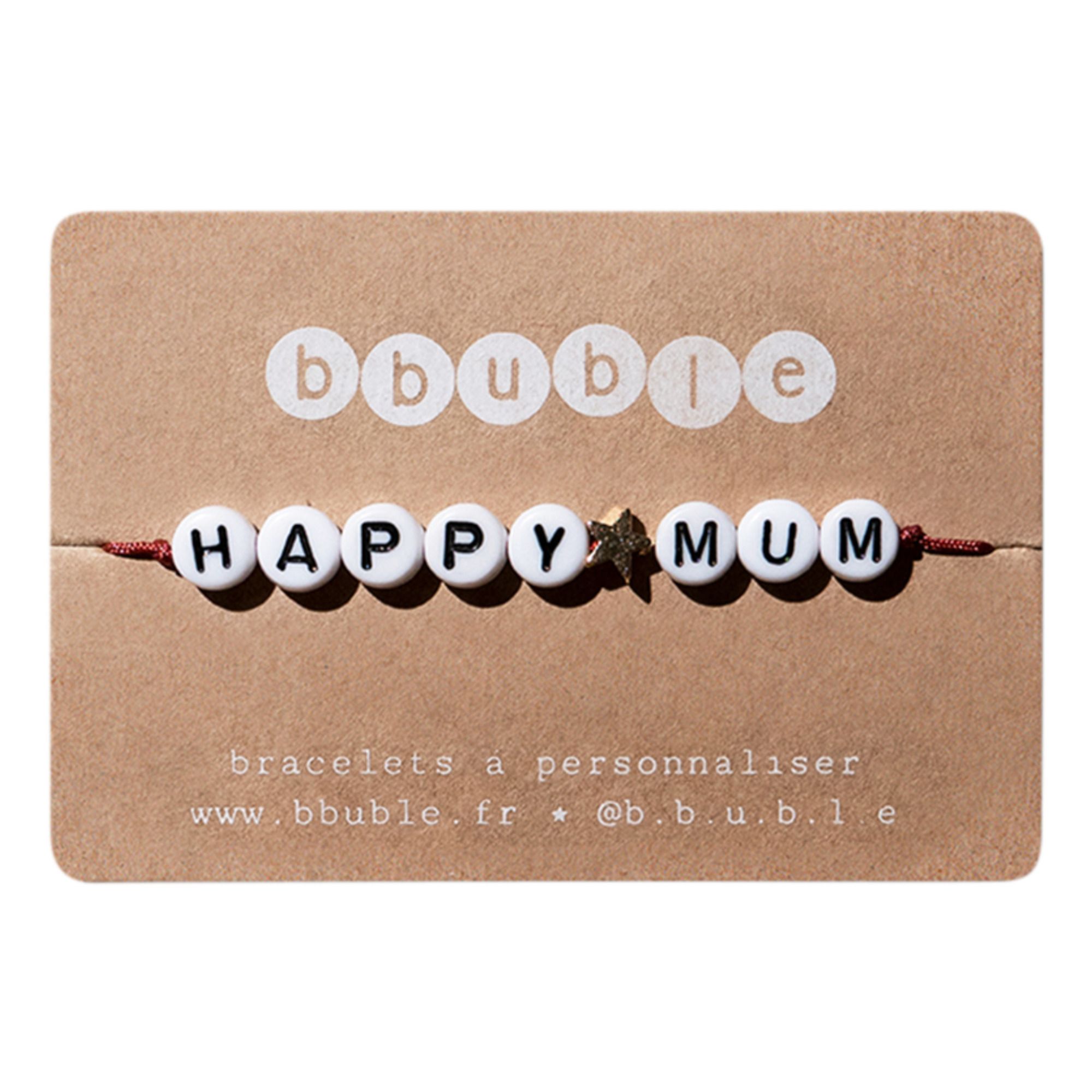 Bracelet Happy Mum | Terracotta- Image produit n°0