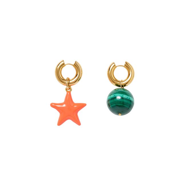Star and Ball Earrings | Arancione