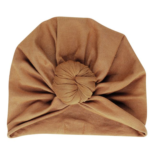 Bonnet turban Beanie Nut | Taupe brown