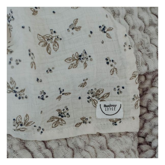 Pack di 2 mussole, modello: Sloeberry & Cream | Ecru