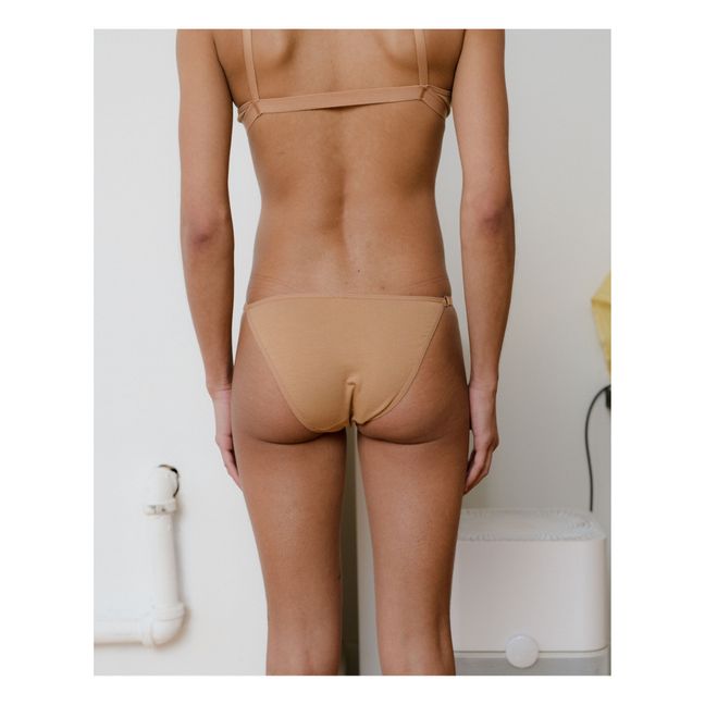 Culotte Côtelée Ligo Bamboo Jersey | Beige Nude