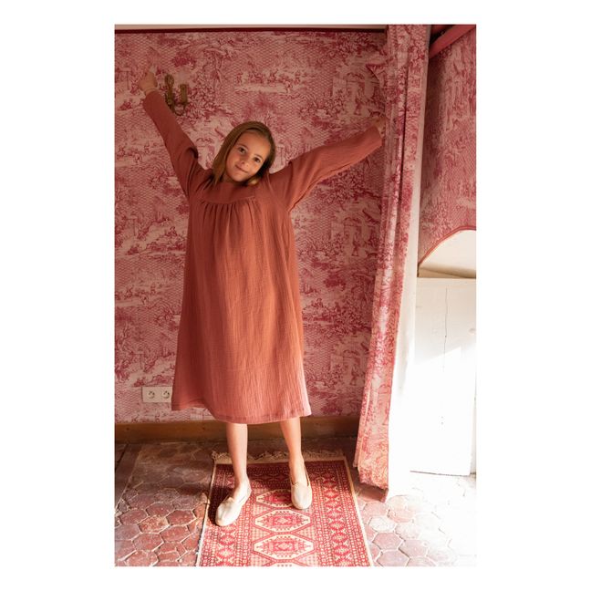 Felicite Double Muslin Nightgown | Pink