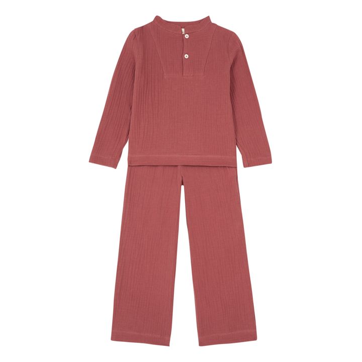 Deli Double Muslin Pyjamas | Rosa- Imagen del producto n°0