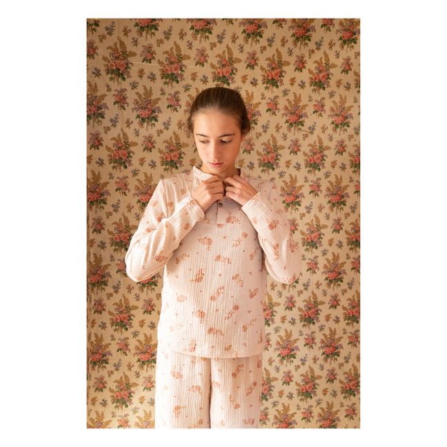 Deli Double Muslin Flower Pyjamas | Seidenfarben