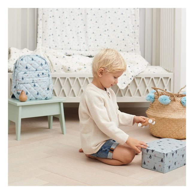 Camcam Copenhagen Cuscino per Fasciatoio 50 x 65 cm, Sashiko Mint - Cotone  bio unisex (bambini)