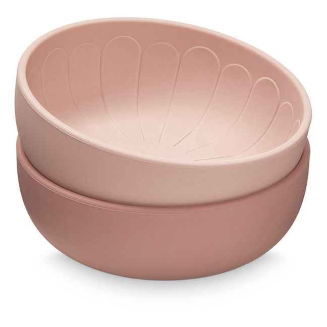 Flower Silicone Bowls - Set of 2 | Pink