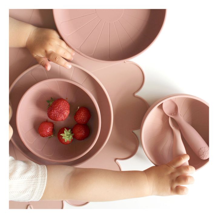 Flower Silicone Bowls - Set of 2 | Rosa- Imagen del producto n°7