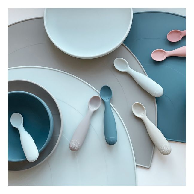Flower Silicone Spoons - Set of 2 | Beige