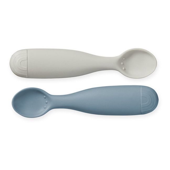 Rainbow Silicone Spoons - Set of 2 | Navy blue