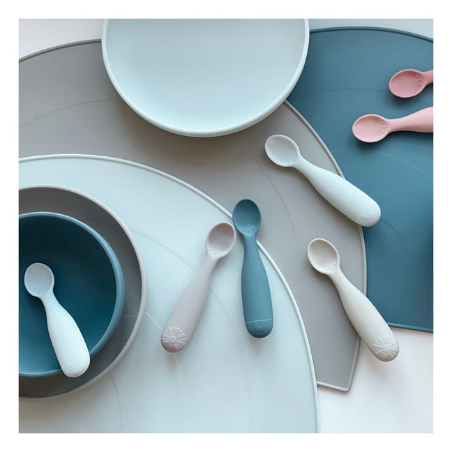 Rainbow Silicone Spoons - Set of 2 | Navy blue