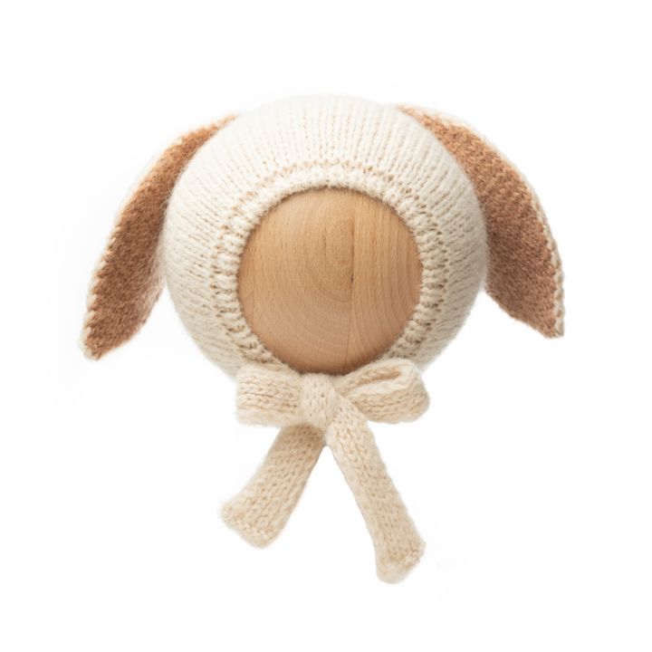 Hand-Knitted Bunny Hat | Cream