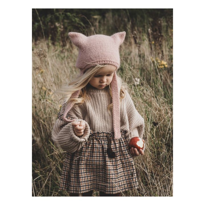 Hand-Knitted Kitty Hat | Rosa- Imagen del producto n°1