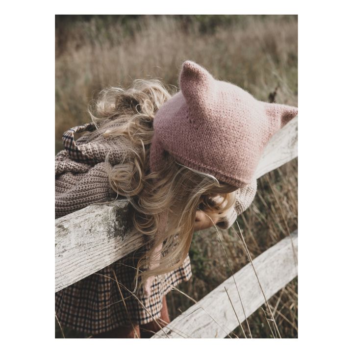 Hand-Knitted Kitty Hat | Rosa- Imagen del producto n°4