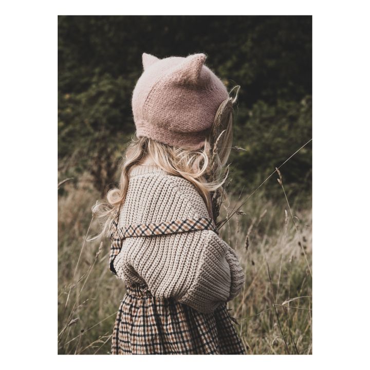 Hand-Knitted Kitty Hat | Rosa- Imagen del producto n°6