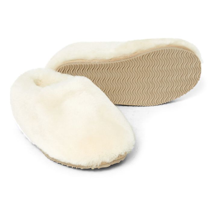 Closed Shearling Slippers | Crema- Imagen del producto n°1