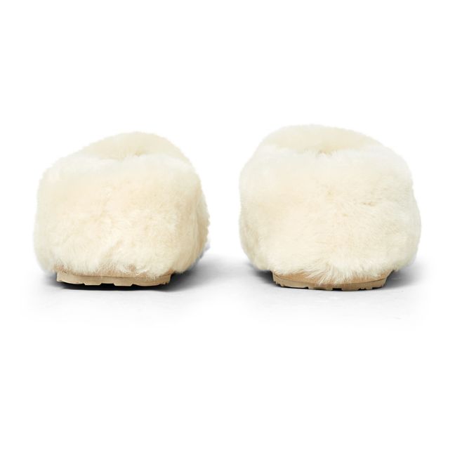 Closed Shearling Slippers | Crema