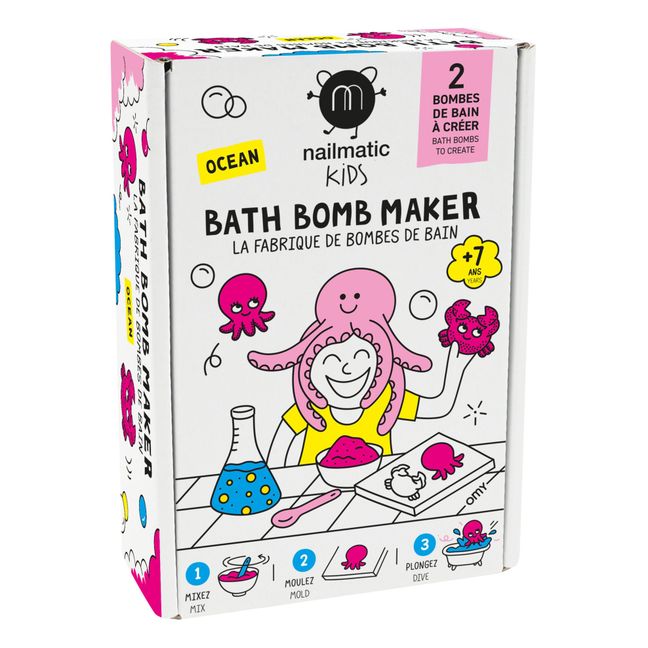 The Bath Bomb Factory Set - Ocean Edition - 2 bombs | Pink