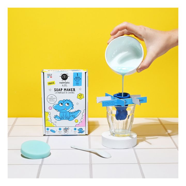 Set La Fabrique de savons Croco - 1 Seife | Blau- Produktbild Nr. 1