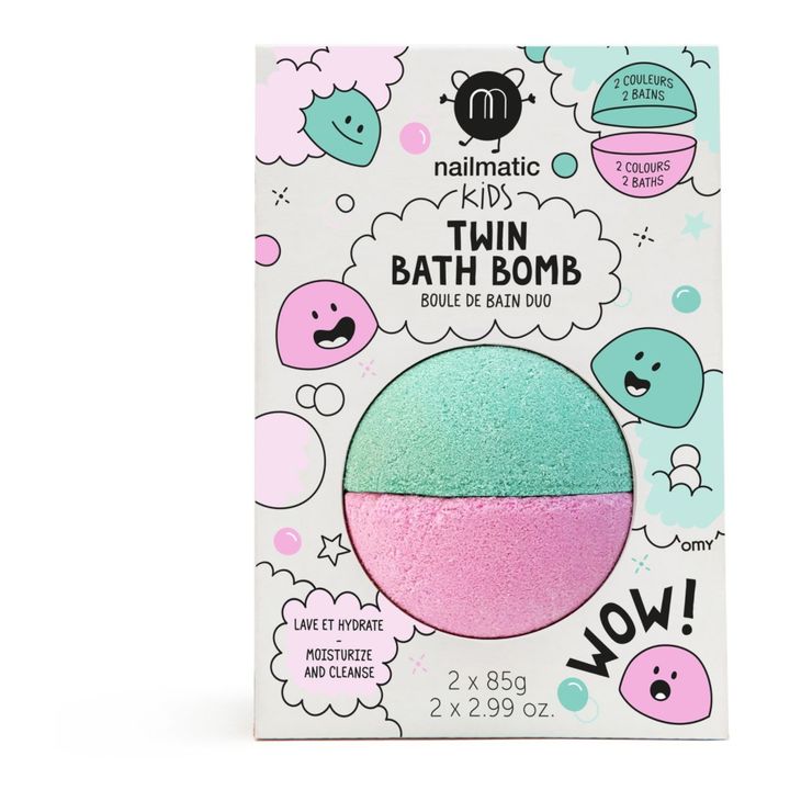 Pink & Lagoon Green Duo Bath Bomb- Product image n°0