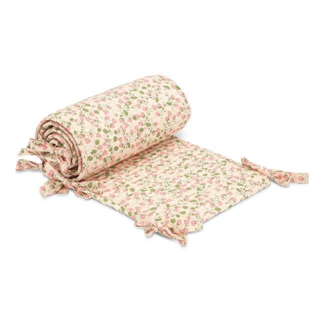 Strawberry Fields Organic Cotton Bed Bumper | Pink