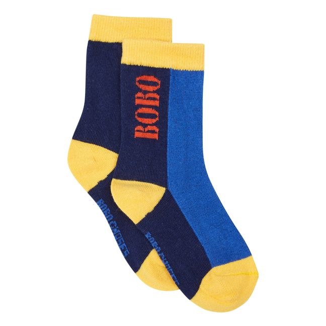 Colourblock Socks - Bobo Choses x Smallable Exclusive  | Blue
