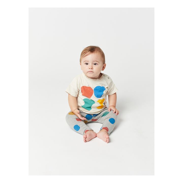 Organic Cotton Apple T-shirt - Bobo Choses x Smallable Exclusive  | Crudo- Imagen del producto n°1