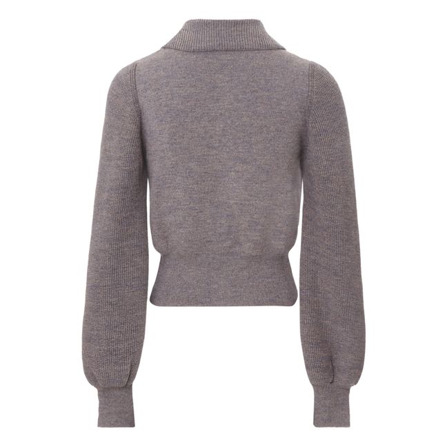 Abe Alpaca Wool Cardigan | Lavanda