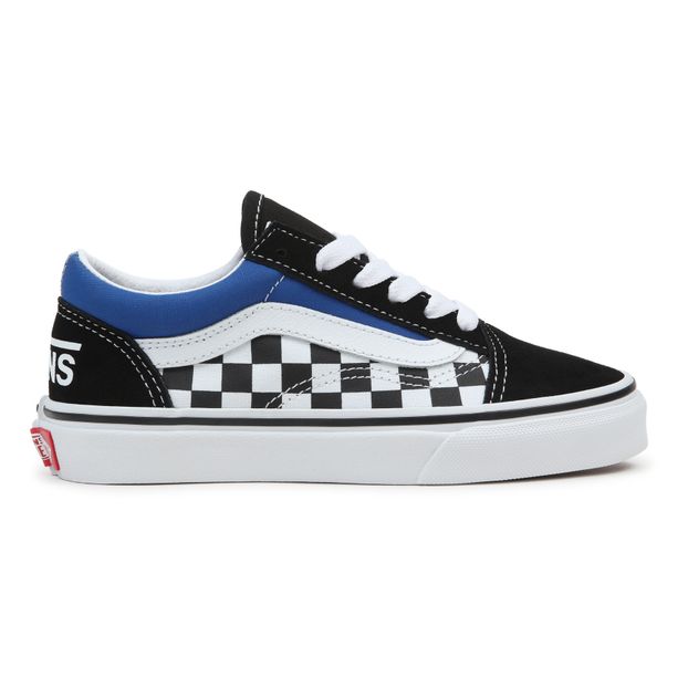 blue checkered vans with laces