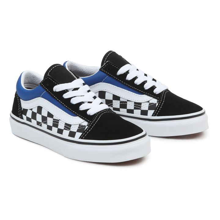 Old Skool Checkered Lace-Up Sneakers | Blue- Product image n°1