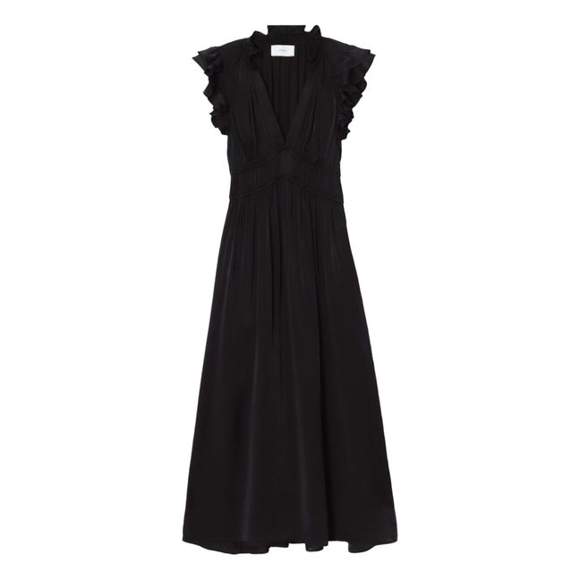 Posey Silk Dress | Black