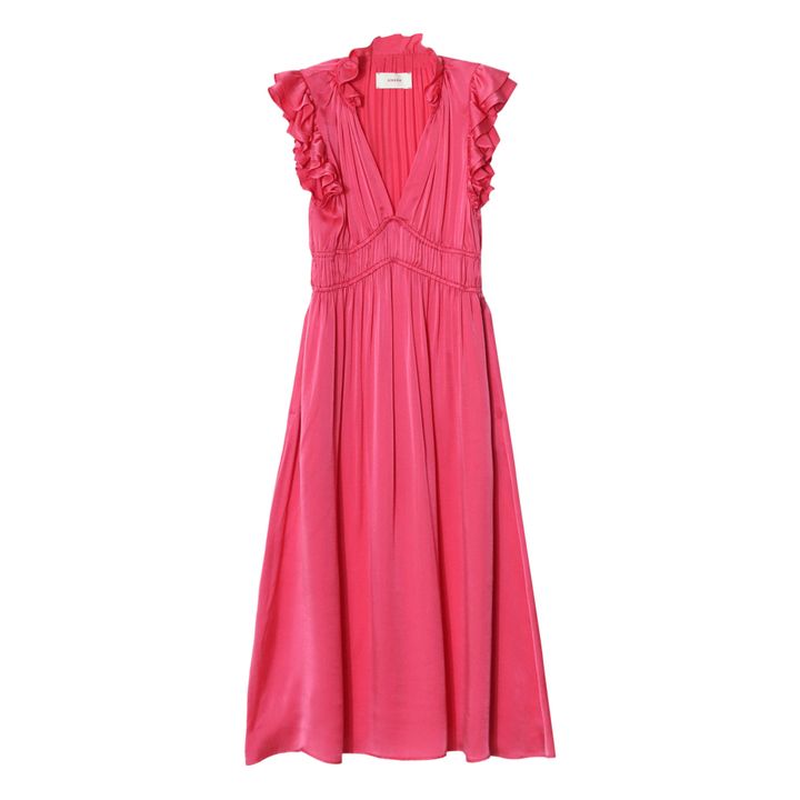 Posey Silk Dress | Pink- Product image n°0