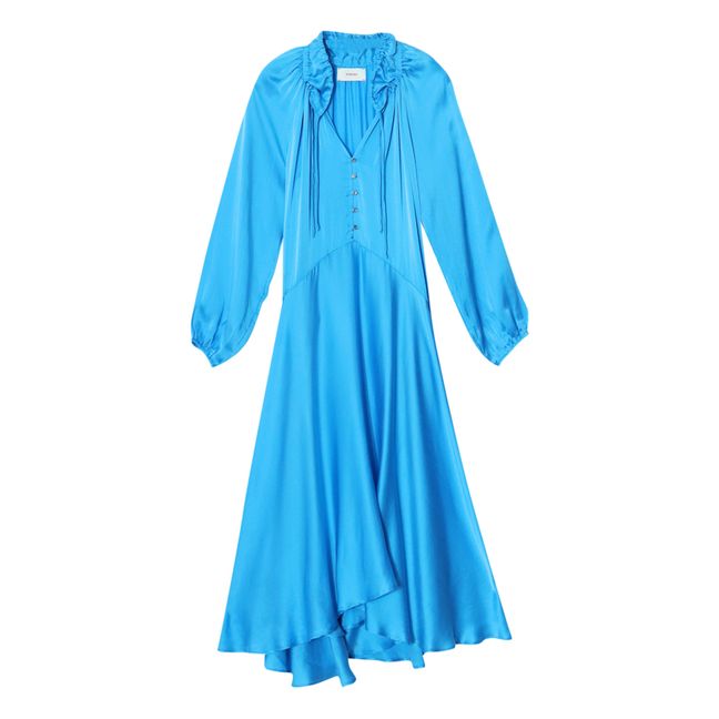 Eva Silk Dress | Blau