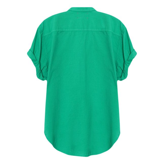 Channing Cotton Poplin Shirt | Verde
