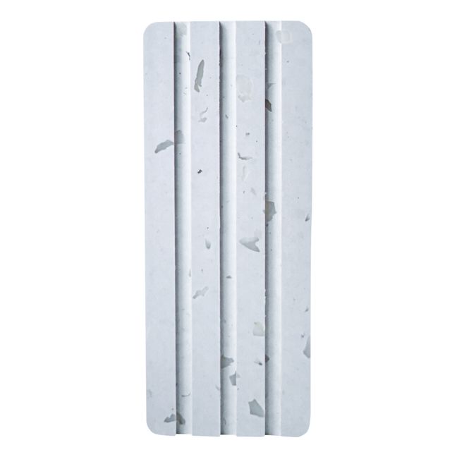 Jabonera larga Perle | Blanco