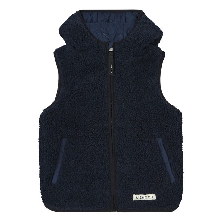 Diana Recycled Polyester Puffer Vest | Navy blue- Product image n°2