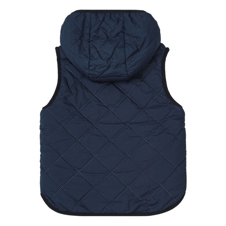 Diana Recycled Polyester Puffer Vest | Navy blue- Product image n°3