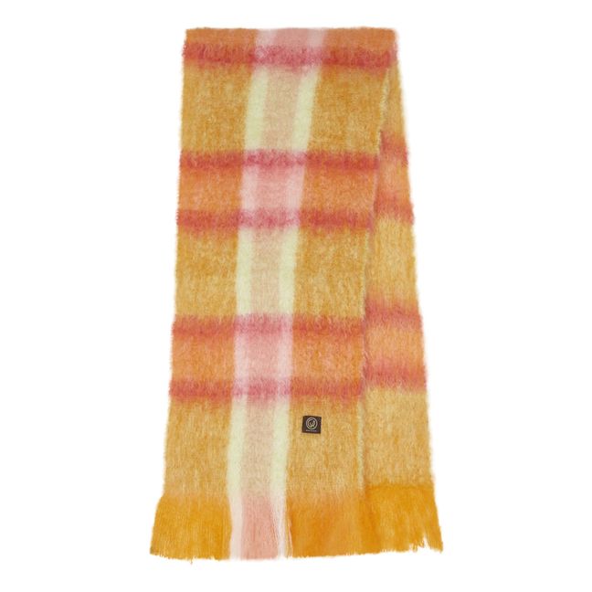 Echarpe Tartan Mohair | Orange