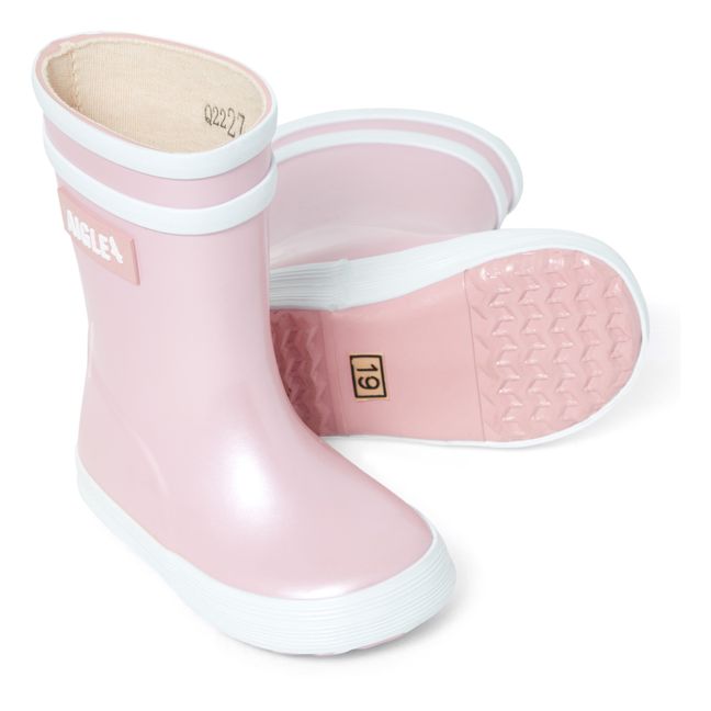 Flac Iridescent Baby Rain Boots | Pink