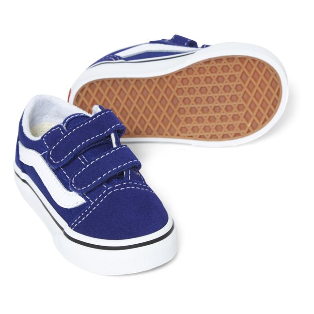 Old Skool V Velcro Sneakers | Blu
