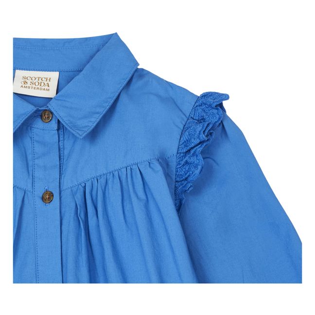 Organic Cotton Dress | Electric blue